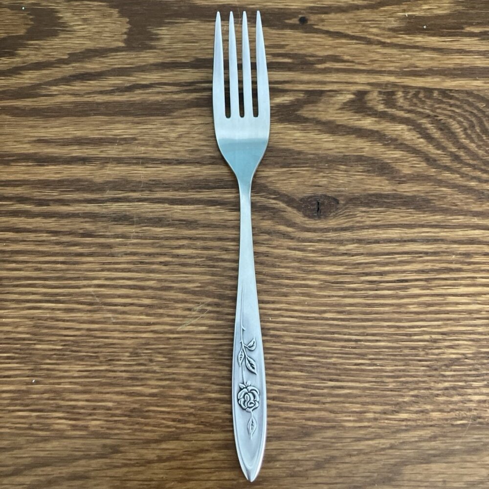 Set of 2 Oneida MY ROSE Dinner Forks 7 1/4" Stainless Flatware Community - Picture 2 of 7